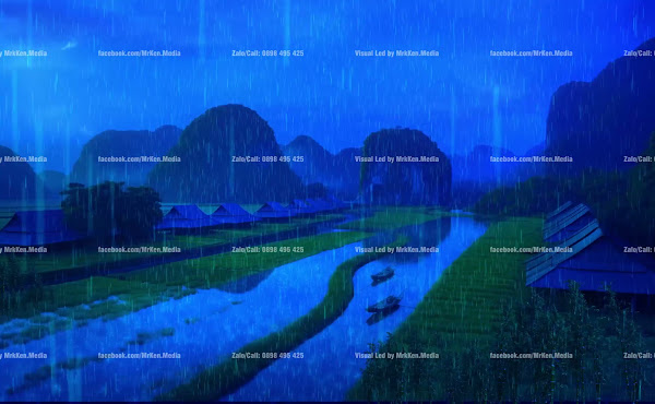 126 - Mô Phỏng Làng Việt Xưa - Cơn Mưa Lớn - Sấm Chớp