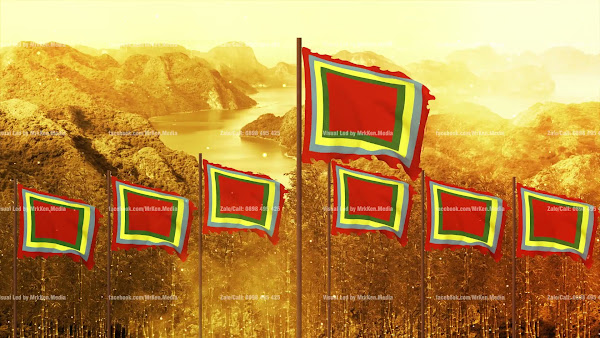 117 - Việt Nam Hùng Vỹ - Cờ Ngũ Sắc Tung Bay - Tone Vàng